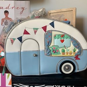 Novelty Vendula Caravan Camper Bag Tassels & Flags